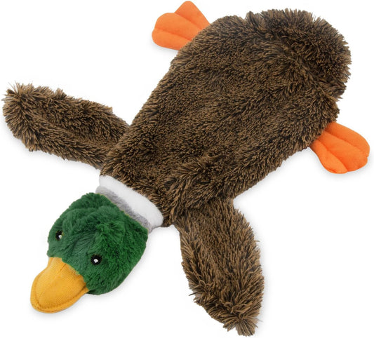 2-in-1 Stuffless Squeaky Dog Toys With Soft, No Stuffing For Indoor Play, Supports Active Biting And Play - 1Wild Duck